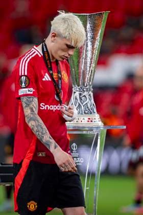 Tottenham Hotspur vs Manchester United, ManU - UEFA Europa League Final 2025 Alejandro Garnacho of Manchester United looks disappointed at the end the UEFA Europa League Final 2025 between Tottenham Hotspur and Manchester United at San Mames Stadium on May 21, 2025 in Bilbao, Spain. Bilbao San Mames Stadium Spain Copyright: xAlbertoxGardinx AGardin_20250521_Football_Europa_League_Final_11245
