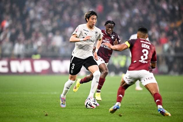 FC Metz v Stade de Reims - Playoffs Ligue 1 McDonald s Ligue 2 BKT 2024 2025, first leg 03 Hiroki SEKINE (sdr) during the playoffs match between Metz and Reims at Stade Saint-Symphorien on May 21, 2025 in Metz, France. Metz France  Copyright: xFEPx 776325767