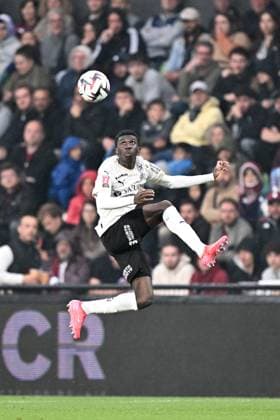FC Metz v Stade de Reims - Playoffs Ligue 1 McDonald s Ligue 2 BKT 2024 2025, first leg 87 Ange Martial TIA (sdr) during the playoffs match between Metz and Reims at Stade Saint-Symphorien on May 21, 2025 in Metz, France. Metz France  Copyright: xFEPx 776325767