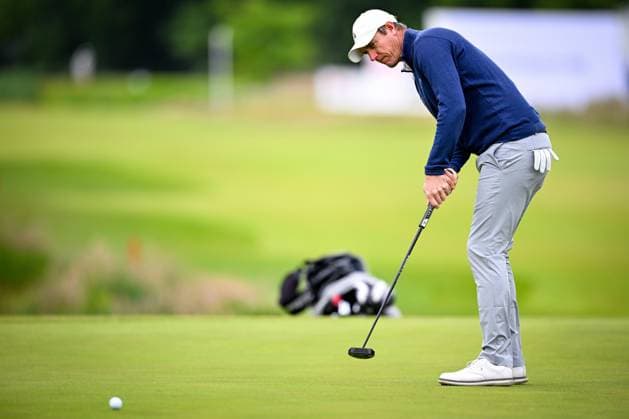 Soudal Open DP World Tour 22 05 2025 SCHILDE, BELGIUM - MAY 22 : Colsaerts Nicolas (BEL) in action during day one of the Soudal Open DP World Tour Golf at Rinkven International Golf Club on May 22, 2025 in Schilde, Belgium, 22 05 2025  Copyright: xTomasxSiskx