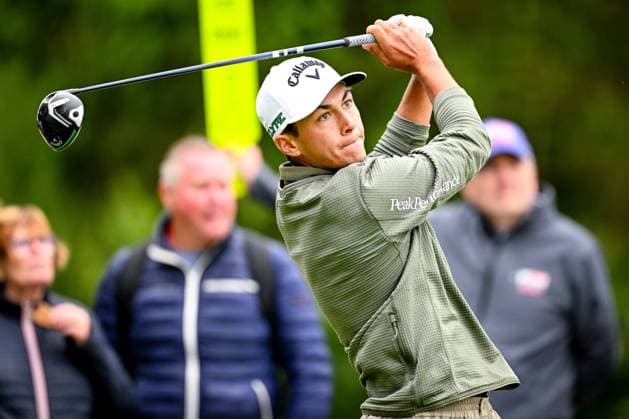 Soudal Open DP World Tour 22 05 2025 SCHILDE, BELGIUM - MAY 22 : Besard Matthis (BEL) in action during day one of the Soudal Open DP World Tour Golf at Rinkven International Golf Club on May 22, 2025 in Schilde, Belgium, 22 05 2025  Copyright: xTomasxSiskx