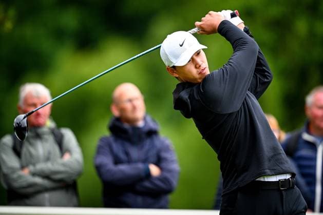 Soudal Open DP World Tour 22 05 2025 SCHILDE, BELGIUM - MAY 22 : Ding Wenyi (CHN) in action during day one of the Soudal Open DP World Tour Golf at Rinkven International Golf Club on May 22, 2025 in Schilde, Belgium, 22 05 2025  Copyright: xTomasxSiskx