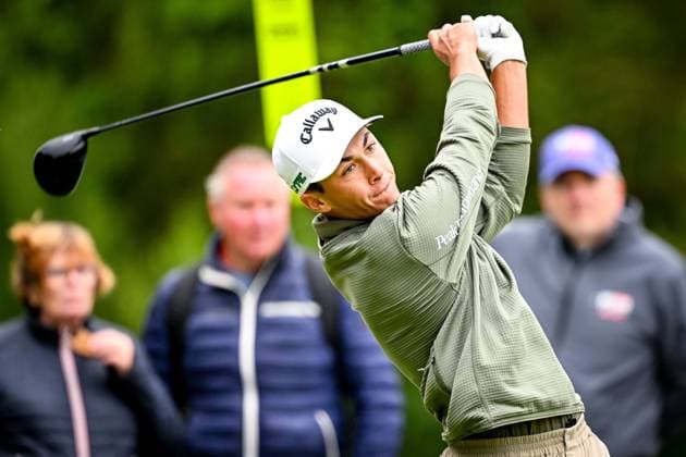 Soudal Open DP World Tour 22 05 2025 SCHILDE, BELGIUM - MAY 22 : Besard Matthis (BEL) in action during day one of the Soudal Open DP World Tour Golf at Rinkven International Golf Club on May 22, 2025 in Schilde, Belgium, 22 05 2025  Copyright: xTomasxSiskx