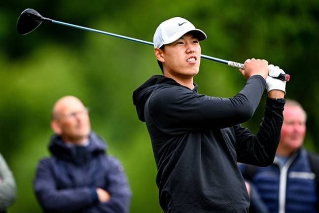 Soudal Open DP World Tour 22 05 2025 SCHILDE, BELGIUM - MAY 22 : Ding Wenyi (CHN) in action during day one of the Soudal Open DP World Tour Golf at Rinkven International Golf Club on May 22, 2025 in Schilde, Belgium, 22 05 2025  Copyright: xTomasxSiskx