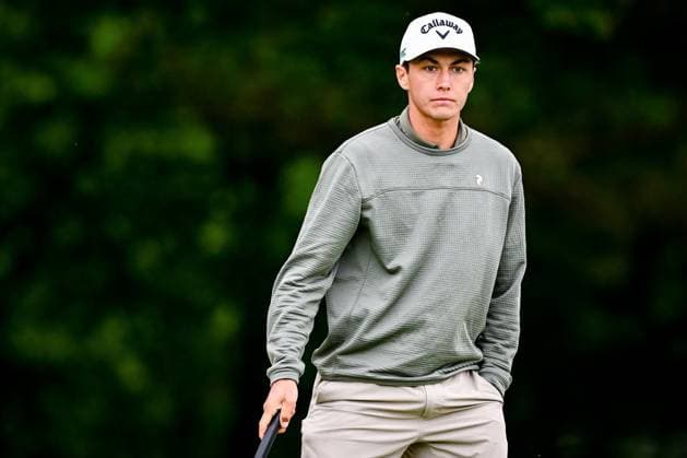 Soudal Open DP World Tour 22 05 2025 SCHILDE, BELGIUM - MAY 22 : Besard Matthis (BEL) in action during day one of the Soudal Open DP World Tour Golf at Rinkven International Golf Club on May 22, 2025 in Schilde, Belgium, 22 05 2025  Copyright: xTomasxSiskx