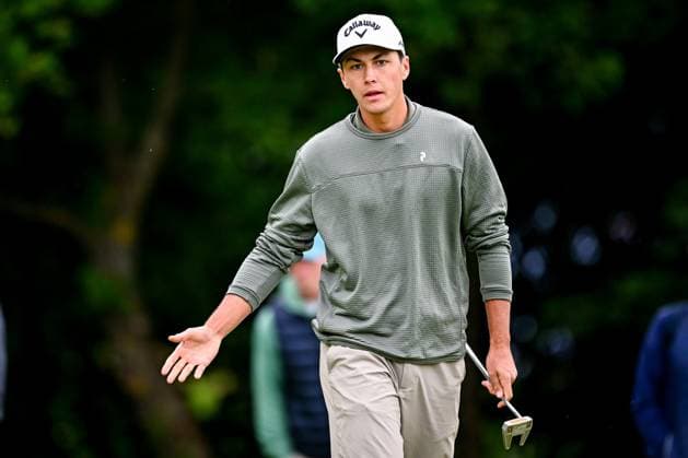 Soudal Open DP World Tour 22 05 2025 SCHILDE, BELGIUM - MAY 22 : Besard Matthis (BEL) in action during day one of the Soudal Open DP World Tour Golf at Rinkven International Golf Club on May 22, 2025 in Schilde, Belgium, 22 05 2025  Copyright: xTomasxSiskx