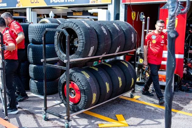 Formula1 GP Monaco Thursday, 22 05 2025 Tire sets Formula1 GP Monaco Thursday, 22 05 2025 Copyright: xBEAUTIFULxSPORTS Erlhofx