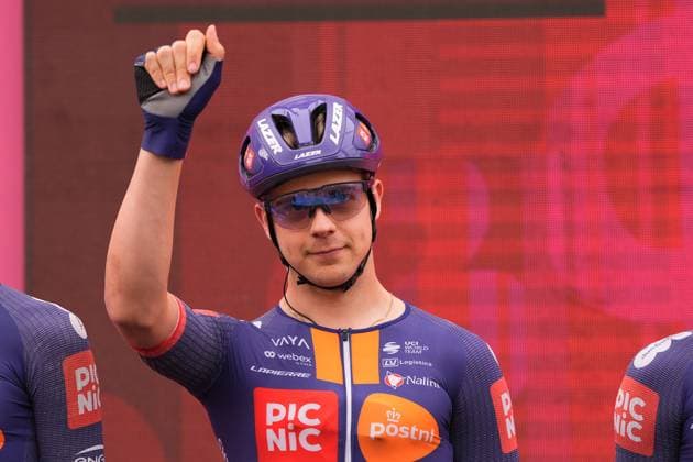 Van Uden Casper Cornelis of Team Picnic Postnl during the stage 12 of the Giro d™Italia from Modena to Viadana (Oglio-Po), Italy - Thursday, May 22, 2025. - cycling.  Copyright: xFabioxFerrari LaPressex