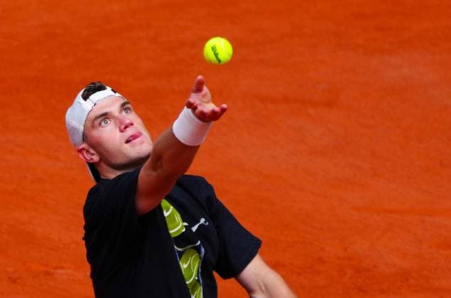 Jack Draper practices French Open Tennis, Thursday Previews, Qualifying and Practice, Tennis, Roland Garros, Paris, France - 22 May 2025 EDITORIAL USE ONLY No use with unauthorised audio, video, data, fixture lists, club league logos or live services. Online in-match use limited to 120 images, no video emulation. No use in betting, games or single club league player publications. Copyright: xJavierxGarcia Shutterstockx 15314609am