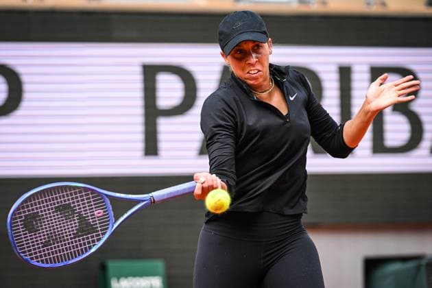 May 22, 2025, Paris, France, France: Madison KEYS of United States during a training session of Roland-Garros 2025, French Open 2025, Grand Slam tennis tournament at Roland-Garros Stadium on May 22, 2025 in Paris, France. Paris France - ZUMAm308 20250522_zsp_m308_031 Copyright: xMatthieuxMirvillex