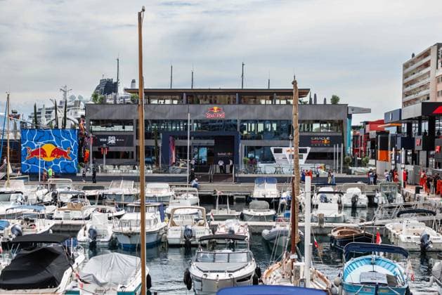View of the Red Bull Station in the harbor, Monaco Grand Prix, Motorsport, Formula 1, 2025 season, 22 05 2025 Monaco Grand Prix, Motorsport, Formula 1, 2025 season, 22 05 2025 Copyright: xEibner-Pressefoto AlexanderxNeisx EP_ANS