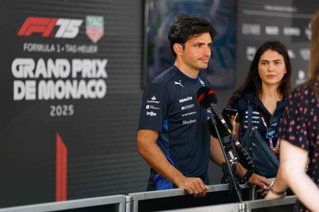 F1 - MONACO GRAND PRIX 2025 SAINZ Carlos (spa), Williams Racing FW47, portrait during the Formula 1 Tag Heuer Grand Prix de Monaco, 8th round of the 2025 FIA Formula One World Championship, WM, Weltmeisterschaft from May 23 to 25, 2025 on the Circuit de Monaco, in Monte-Carlo, Monaco - Monte-CarloMonaco  Copyright: xJavierxJimenezx