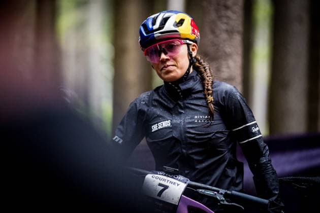 Kate Courtney of USA during the training for Mountain bike cross country World Cup event, Nove Mesto na Morave, Czech Republic, May 22, 2025. (CTKxPhoto JaroslavxSvoboda) CTKPhotoP2025052204876  CTKPhotoP2025052204876