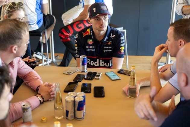 MONACO - Max Verstappen (Red Bull Racing) speaks to the press at the Circuit de Monaco ahead of the Monaco Grand Prix. ANP SANDER KING xVIxANPxSportx xxANPxIVx 528307227 originalFilename: 528307227.jpg