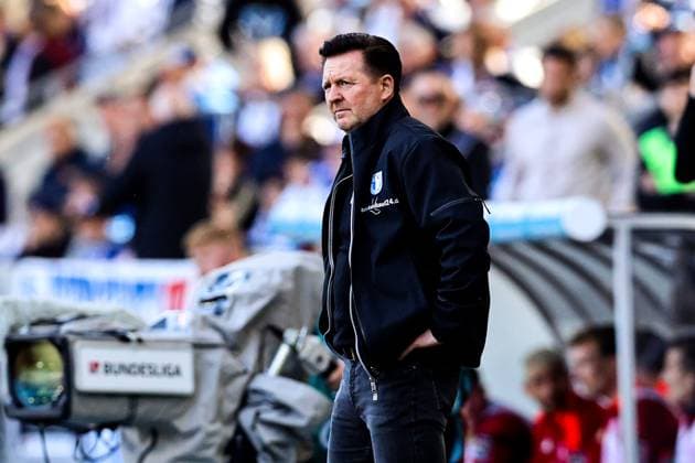 Trainer Christian Titz (1. FC Magdeburg) - 2. Fußball Bundesliga Saison 2024-2025 1. FC Magdeburg vs. Fortuna Düsseldorf in der Avnet Arena in Magdeburg - Fußball,Mann,Männer,Deutschland,18.05.2025 *** Coach Christian Titz 1 FC Magdeburg 2 Soccer Bundesliga Season 2024 2025 1 FC Magdeburg vs Fortuna Düsseldorf at the Avnet Arena in Magdeburg Soccer,Man,Men,Germany,18 05 2025