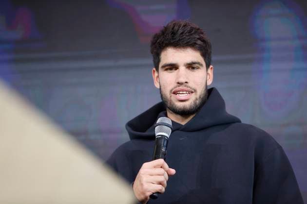May 22, 2025, Paris, Paris, France: Carlos Alcaraz during the draw of the tennis Grand Slam of Roland Garros 2025, at Roland Garros Stadium - on May 22 2025.Paris - France Paris France - ZUMAb253 20250522_zsp_b253_038 Copyright: xLoicxBaratouxx