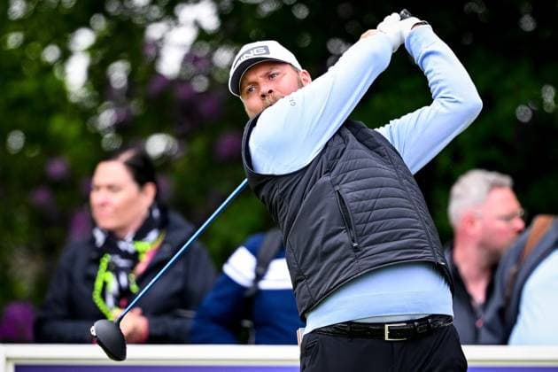Soudal Open DP World Tour 22 05 2025 SCHILDE, BELGIUM - MAY 22 : Brown Daniel (ENG) in action during day one of the Soudal Open DP World Tour Golf at Rinkven International Golf Club on May 22, 2025 in Schilde, Belgium, 22 05 2025  Copyright: xTomasxSiskx