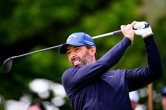 Soudal Open DP World Tour 22 05 2025 SCHILDE, BELGIUM - MAY 22 : Larrazabal Pablo (ESP) in action during day one of the Soudal Open DP World Tour Golf at Rinkven International Golf Club on May 22, 2025 in Schilde, Belgium, 22 05 2025  Copyright: xTomasxSiskx