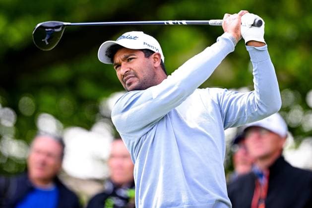 Soudal Open DP World Tour 22 05 2025 SCHILDE, BELGIUM - MAY 22 : Naidoo Dylan (RSA) in action during day one of the Soudal Open DP World Tour Golf at Rinkven International Golf Club on May 22, 2025 in Schilde, Belgium, 22 05 2025  Copyright: xTomasxSiskx