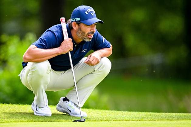 Soudal Open DP World Tour 22 05 2025 SCHILDE, BELGIUM - MAY 22 : Larrazabal Pablo (ESP) in action during day one of the Soudal Open DP World Tour Golf at Rinkven International Golf Club on May 22, 2025 in Schilde, Belgium, 22 05 2025  Copyright: xTomasxSiskx