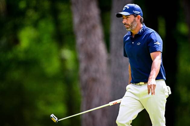 Soudal Open DP World Tour 22 05 2025 SCHILDE, BELGIUM - MAY 22 : Larrazabal Pablo (ESP) in action during day one of the Soudal Open DP World Tour Golf at Rinkven International Golf Club on May 22, 2025 in Schilde, Belgium, 22 05 2025  Copyright: xTomasxSiskx
