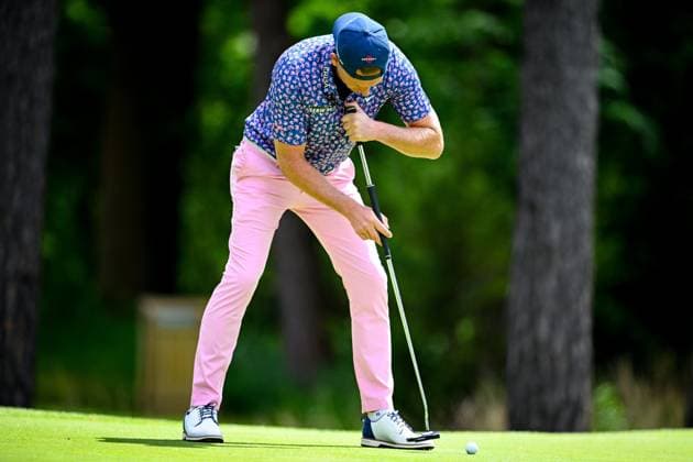 Soudal Open DP World Tour 22 05 2025 SCHILDE, BELGIUM - MAY 22 : Siem Marcel (GER) in action during day one of the Soudal Open DP World Tour Golf at Rinkven International Golf Club on May 22, 2025 in Schilde, Belgium, 22 05 2025  Copyright: xTomasxSiskx