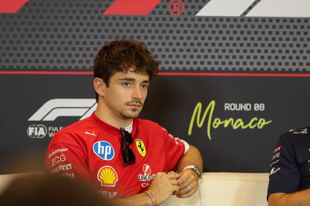 May 22, 2025, Montecarlo, Monaco, Monaco: Charles Leclerc (MON) - Scuderia Ferrari - Ferrari SF-25 - Ferrari during F1 Press Driving Press conferende - Formula 1 Tag Heurer Grand Prix de Monaco 2025 at Monte Carlo (MC), may 23-25 2025 Montecarlo Monaco - ZUMAm217 20250522_zsp_m217_022 Copyright: xAlessioxDexMarcox