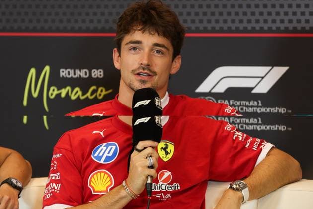 May 22, 2025, Montecarlo, Monaco, Monaco: Charles Leclerc (MON) - Scuderia Ferrari - Ferrari SF-25 - Ferrari during F1 Press Driving Press conferende - Formula 1 Tag Heurer Grand Prix de Monaco 2025 at Monte Carlo (MC), may 23-25 2025 Montecarlo Monaco - ZUMAm217 20250522_zsp_m217_026 Copyright: xAlessioxDexMarcox