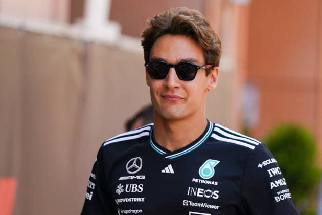 George Russell (GBR) - Mercedes-AMG PETRONAS F1 Team - Mercedes W16 - Mercedes E Performance in the paddock of the Formula 1 Tag Heurer Grand Prix de Monaco 2025 at Monte Carlo (MC), may 23-25 2025  Copyright: xAlessioxDexMarco IPAxSportx xipa-agency.netx xx IPA_58117971 IPA_Agency_IPA58117971