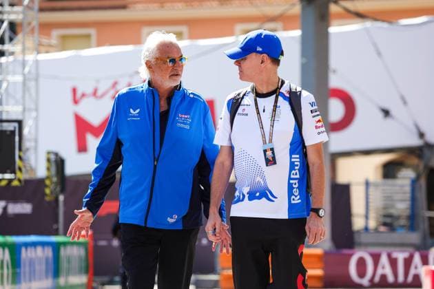 F1 - MONACO GRAND PRIX 2025 BRIATORE Flavio (ita), Alpine F1 Team, PERMAN Alan (gbr) Racing Director of Visa Cash App RB F1 Team, portrait during the Formula 1 Tag Heuer Grand Prix de Monaco, 8th round of the 2025 FIA Formula One World Championship, WM, Weltmeisterschaft from May 23 to 25, 2025 on the Circuit de Monaco, in Monte-Carlo, Monaco - Monte-CarloMonaco  Copyright: xFLORENTxGOODENx