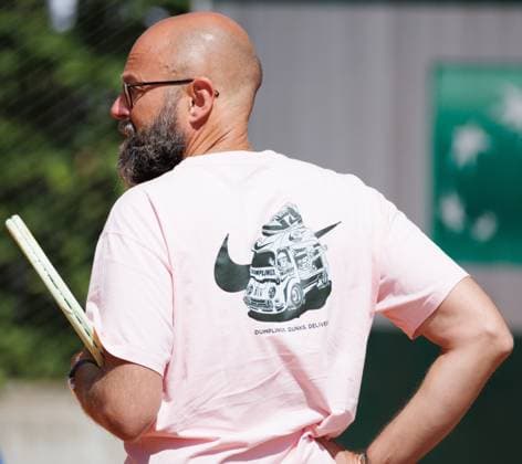 Minnen s coach Xavier Moureaux pictured during the Roland Garros French Open tennis tournament, in Paris, France, Friday 23 May 2025. This year s tournament takes place from 19 May to 08 June. BENOITxDOPPAGNE  x124937005x