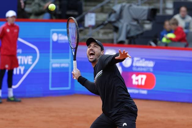 GER, Hamburg, xFSx , ATP 500 , Mens Tennis Tournament Bitpanda Hamburg Open 2025, Semifinals , Mens Doubles , 23 05 2025 Fernando Romboli BRA celebrates victory with Andres Molteni ARG against Harri Heliovaara FIN and Henry Patten GBR Copyright: HMBxMedia FernandoxSoares