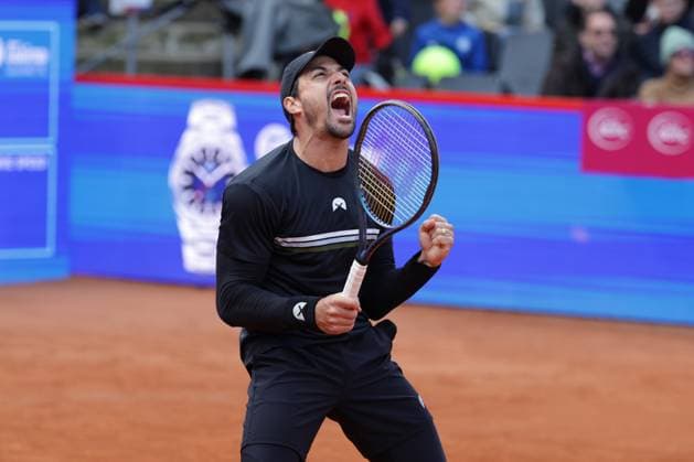 GER, Hamburg, xFSx , ATP 500 , Mens Tennis Tournament Bitpanda Hamburg Open 2025, Semifinals , Mens Doubles , 23 05 2025 Fernando Romboli BRA celebrates victory with Andres Molteni ARG against Harri Heliovaara FIN and Henry Patten GBR Copyright: HMBxMedia FernandoxSoares