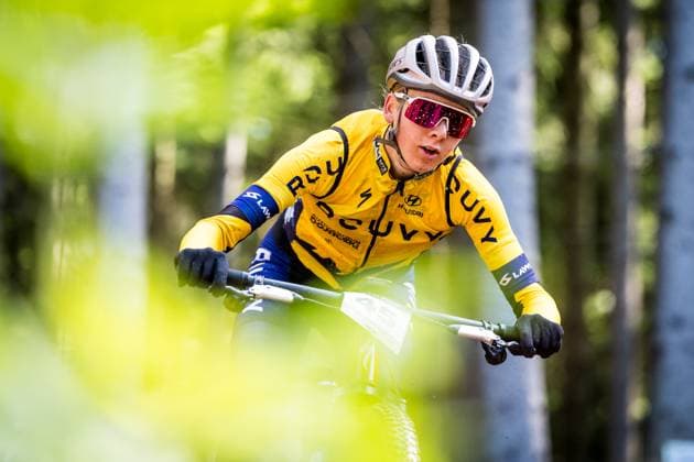 Czech Adela Holubova during the training for Mountain bike cross country World Cup event, Nove Mesto na Morave, Czech Republic, May 23, 2025. (CTKxPhoto JaroslavxSvoboda) CTKPhotoP2025052303645  CTKPhotoP2025052303645