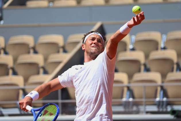 ROLAND GARROS 2025 Thierry Larret MAXPPP - PARIS (75) 23 05 2025 Thierry Larret Maxppp. Tennis. Roland Garros 2025. Internationaux de France de tennis. Stade Roland Garros, Paris (75). Le 23 mai 2025. Entrainement Jannik SINNER vs Casper RUUD PARIS (75) STADE ROLAND GARROS PARIS ILE DE FRANCE FRANCE  Copyright: xMAXPPPxThierryxLarretx TLR202505239023 TLR202505239023