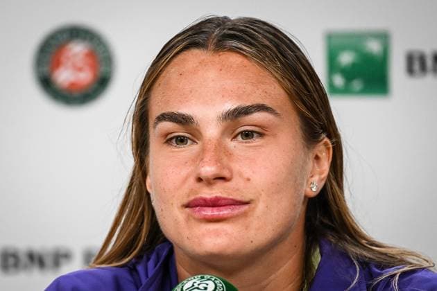 May 23, 2025, Paris, France, France: Aryna SABALENKA of Belarus during the Roland-Garros 2025, French Open 2025, Grand Slam tennis tournament at Roland-Garros Stadium on May 23, 2025 in Paris, France. Paris France - ZUMAm308 20250523_zsp_m308_009 Copyright: xMatthieuxMirvillex