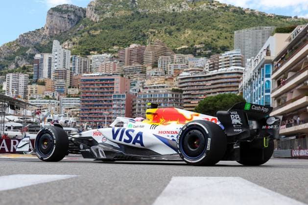 Liam Lawson Visa Cash App RB in the Chicane, 1 Free Practice, Monaco Grand Prix, Motorsport, Men, Formula 1, 23 05 2025 Monte Carlo Monaco MCO Copyright: xkolbert-press ChristianxKolbertx