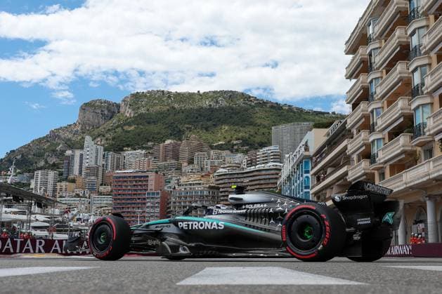 Kimi Antonelli Mercedes AMG Petronas in the Chicane, 1 Free Practice, Monaco Grand Prix, Motorsport, Men, Formula 1, 23 05 2025 Monte Carlo Monaco MCO Copyright: xkolbert-press ChristianxKolbertx