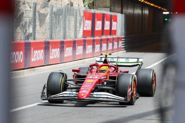 Lewis Hamilton Scuderia Ferrari HP comes out of the tunnel, 1 Free Practice, Monaco Grand Prix, Motorsport, Men, Formula 1, 23 05 2025 Monte Carlo Monaco MCO Copyright: xkolbert-press ChristianxKolbertx
