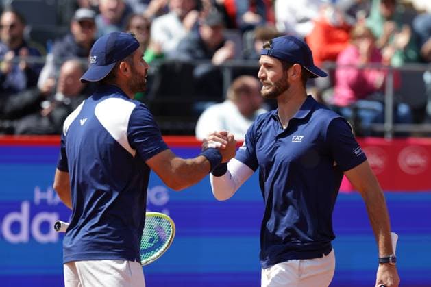 GER, Hamburg, xFSx , ATP 500 , Mens Tennis Tournament Bitpanda Hamburg Open 2025, Semifinals , Mens Doubles , 23 05 2025 Simone Bolelli ITA and Andrea Vavassori ITA win the match against Joe Salisbury GBR and Neal Skupski GBR Copyright: HMBxMedia FernandoxSoares