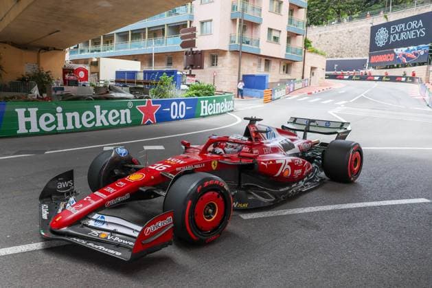 Charles Leclerc Scuderia Ferrari HP , Porter, 1 Free Practice, Monaco Grand Prix, Motorsport, Men, Formula 1, 23 05 2025 Monte Carlo Monaco MCO Copyright: xkolbert-press ChristianxKolbertx