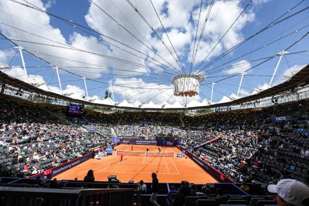 GER, Hamburg, xFSx , ATP 500 , Men Tennis Tournament Bitpanda Hamburg Open 2025, Semifinals , Men Doubles , 23 05 2025 Centre Court Hamburg Open , Theme Photo, Theme Picture, Symbol Photo, Symbol Image, Stock Photo Copyright: HMBxMedia FernandoxSoares
