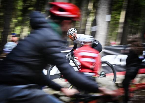 Nino Schurter of Switzerland during the training for Mountain bike cross country World Cup event, Nove Mesto na Morave, Czech Republic, May 23, 2025. (CTKxPhoto LubosxPavlicek) CTKPhotoP2025052303970  CTKPhotoP2025052303970