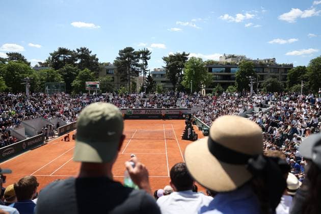 ROLAND GARROS PHOTOPQR LE PARISIEN Le Parisien Arnaud Journois ; PARIS ; 23 05 2025 ; Paris le 23 mai 2025. Tennis, Roland Garros. COURT 14 Photo Le Parisien Arnaud Journois PARIS France  Copyright: xPHOTOPQR LExPARISIEN MAXPPPxLexParisienx xArnaudxJournoisx 20250523LPA9693 20250523LPA9693