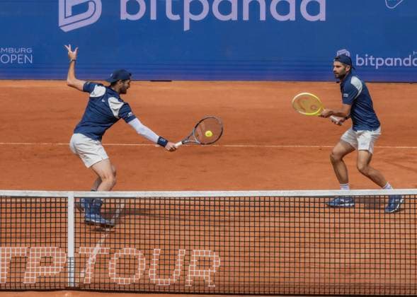 Bitpanda Hamburg Open at Hamburg Rothenbaum 2025 23 05 2025, Tennis am Rothenbaum Hamburg Andres Molteni ARG Fernando Romboli BRA Â