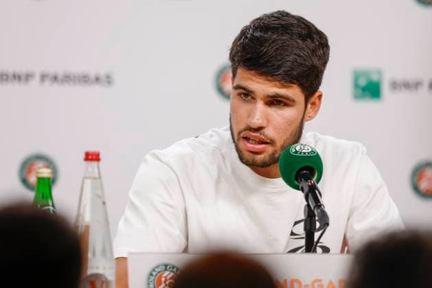 May 23, 2025, Paris, Paris, France: Carlos Alcaraz (ESP) during the media day of the tennis Grand Slam of Roland Garros 2025, at Roland Garros Stadium - on May 23Ã‚ Ã‚Â» 2025.Paris - France Paris France - ZUMAb253 20250523_zsp_b253_093 Copyright: xLoicxBaratouxx