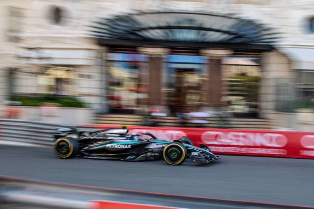 Formula1 GP Monaco Friday, 23 05 2025 Andrea Kimi Antonelli 12, Mercedes AMG Petronas F1 Team Formula1 GP Monaco Friday, 23 05 2025 Copyright: xBEAUTIFULxSPORTS Erlhofx
