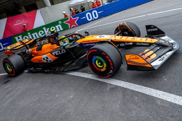 MONTE CARLO, MONACO: Lando Norris, racing for the McLaren F1 team during the 2025 Formula 1 Monaco Grand Prix at the Circuit de Monaco in Monte Carlo, Monaco