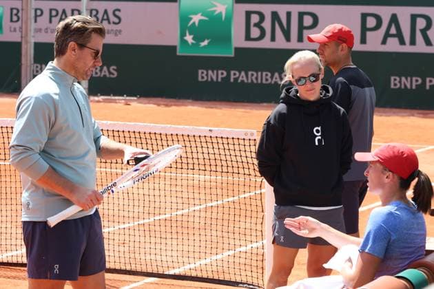Roland Garros 2025 Iga Swiatek during training before Roland Garros 2025 tennis tournament in Paris France on 23 May 2025. Paris France  Copyright: xFotoxOlimpikx originalFilename:jastrzebowski-rolandga250523_np9Ks.jpg