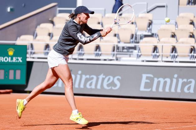 Roland Garros 2025 Iga Swiatek during training before Roland Garros 2025 tennis tournament in Paris France on 23 May 2025. Paris France  Copyright: xFotoxOlimpikx originalFilename:jastrzebowski-rolandga250523_npvZK.jpg